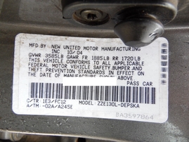 2005 TOYOTA COROLLA S GRAY 1.8L AT Z17693